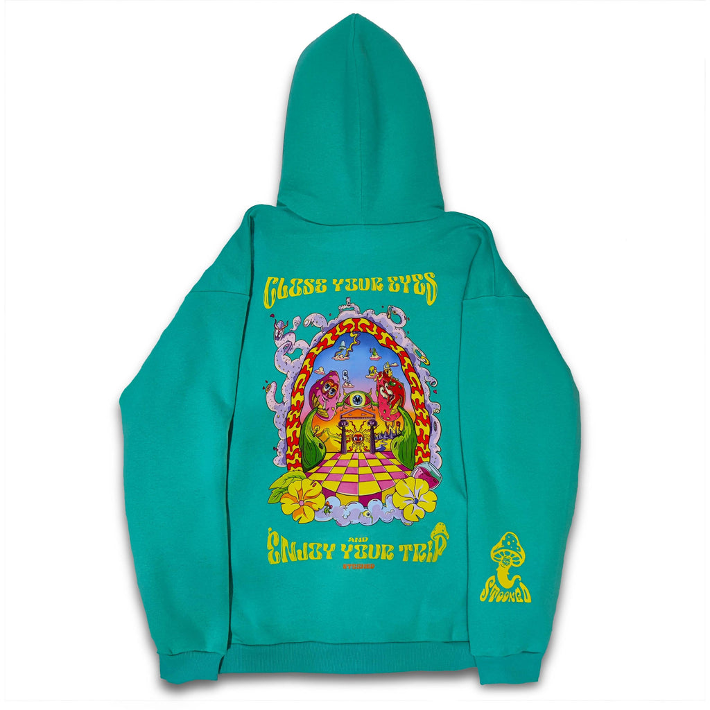 Grateful Dead Hoodie Wood Bears Green Hoody